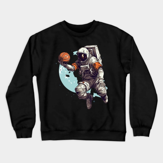 Astronaut Ballin' Crewneck Sweatshirt by We Rowdy